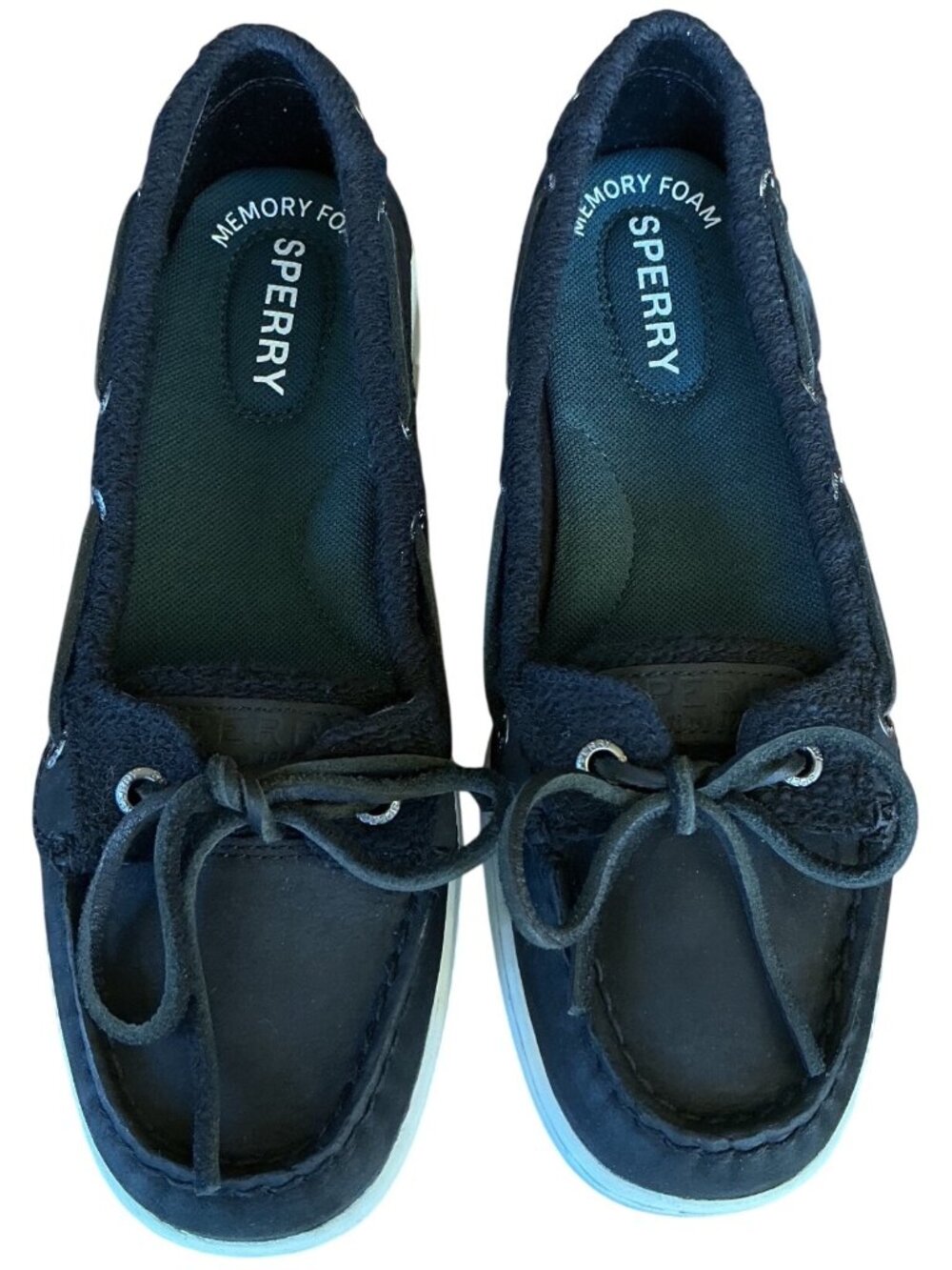 Sperry AngelFish Slub Black Size 6.5 New With Tags